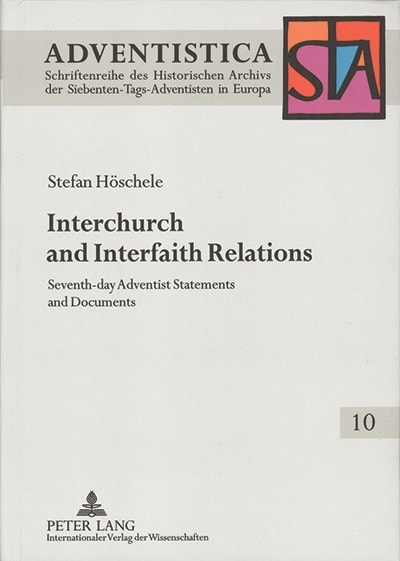 The 185-page book is available from Forschungen zur Geschichte und Theologie der Siebenten-Tags-Adventisten 10 (Frankfurt a. Main: Peter Lang, 2010) for US$58.95.
