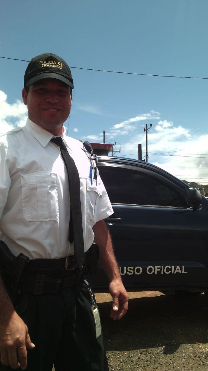 Paul Rivera Nuñez, a traffic police officer in Cartago, Costa Rica. (IAD)