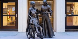 New Sculpture Depicts Nurses’ Faith and Commitment to Compassionate Care