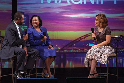 MAGNIFY HIM: Recording artists Donnell and Denise Josiah share their ministry vision with host Yvonne Lewis on Dare to Dream’s music program, Magnify Him. 