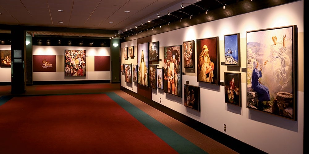 The Eden to Eden gallery of art at the world headquarters