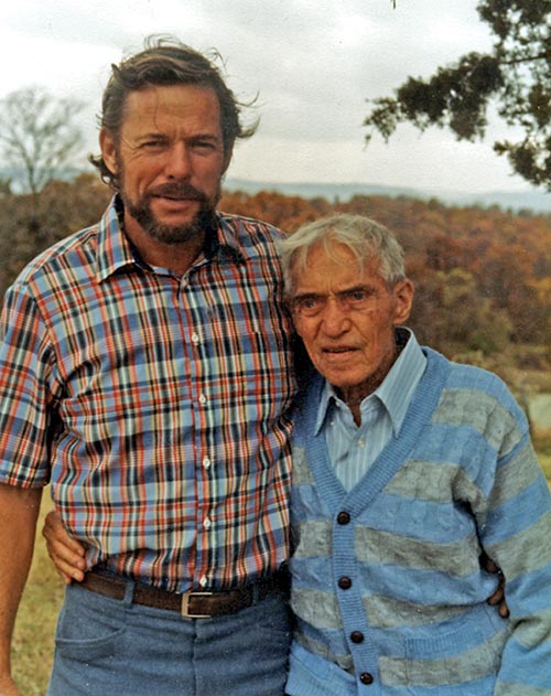 Paul Conrad with his father, Albin.