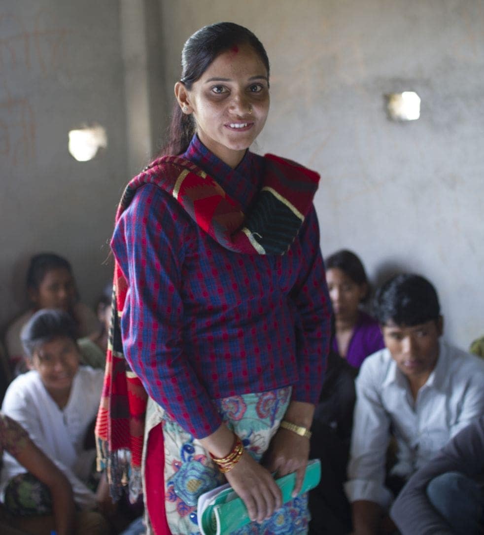 Health: Peer educator Bhawana, 18, organizes monthly classes for teens where she shares lessons about their changing bodies and the importance of education and waiting to marry.