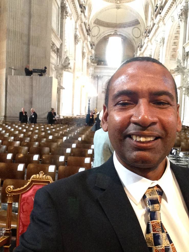 Richard Daly taking a selfie in St. Paul’s Cathedral in London. (BUC)