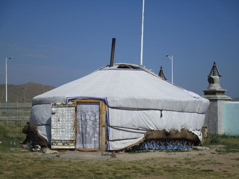 A typical yurt, featured at Terelj National Park.