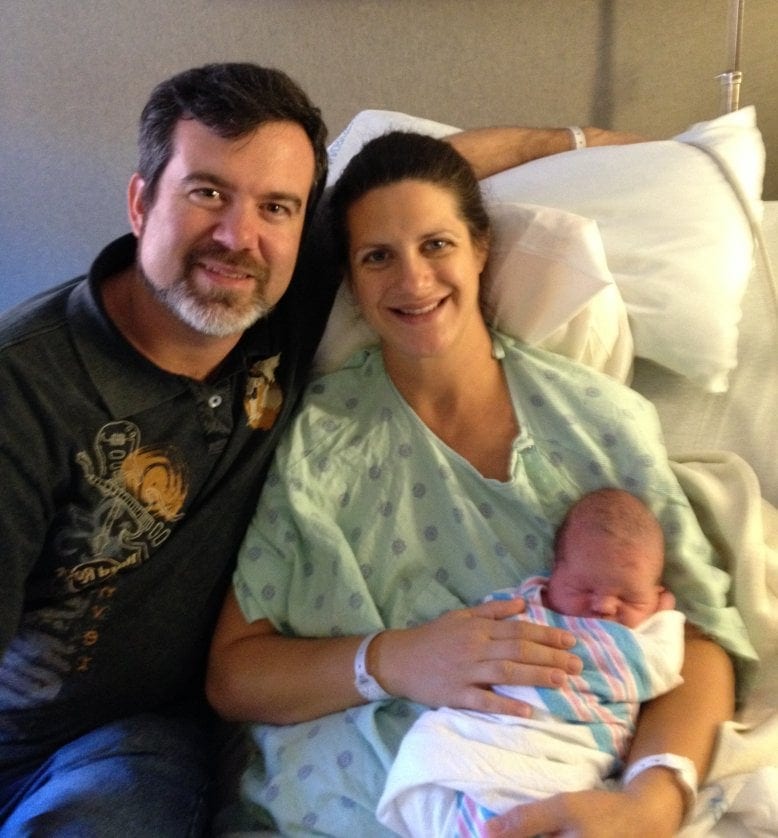 Nathanael and Norine Reese with their newborn son, Asher. (Photo courtesy of Norine Reese)
