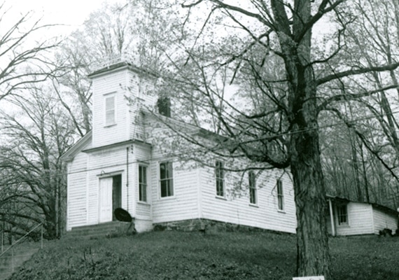 The Baptist Church in Dresden, NY, where William Miller first preached in 1831. [EGW Estate]
