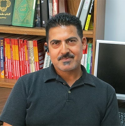 Abbas Alazzawi (inset) and his family had to flee Iraq in the aftermath of the war that created chaos in his country. He and his family have since enjoyed services provided by the Paradise Valley Church.