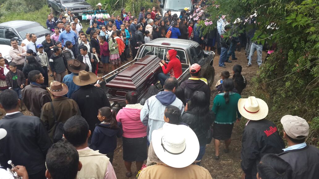Gonzalez's funeral in Jalapa, Guatemala, on Oct. 25. Photo: Guatemala Union
