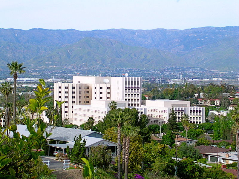 Loma Linda University Medical Center, part of the Loma Linda University Health System, in Loma Linda, California, United States.