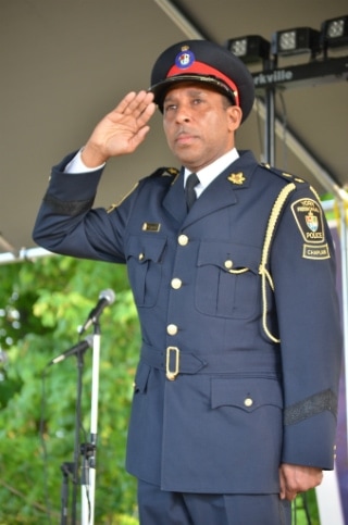 Seventh-day Adventist Pastor Mansfield Edwards, Ontario Conference president, is also a police chaplain.