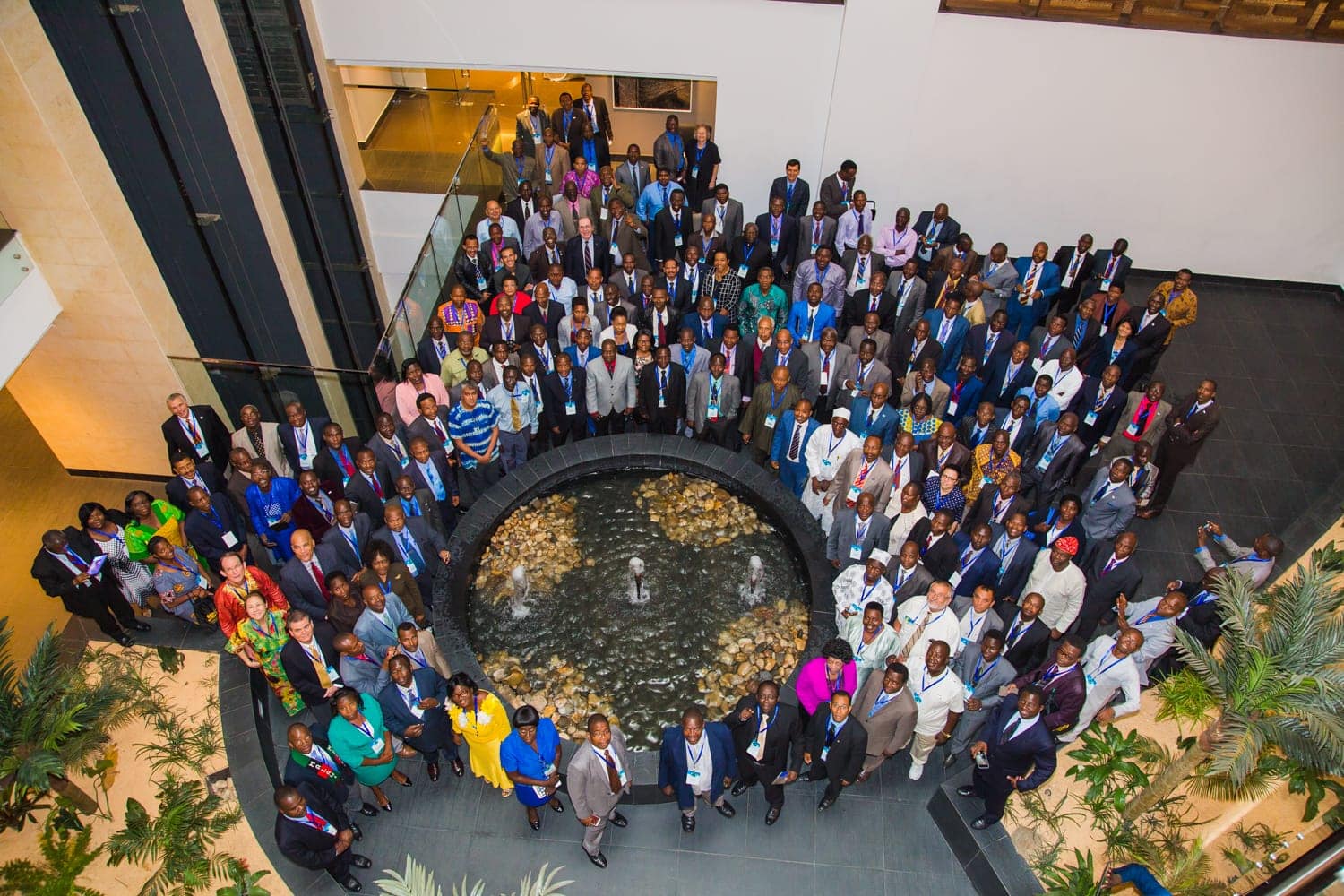 A group photo of the church leaders and educators attending the Pan-African LEAD Conference in Kigali, Rwanda, on February 15-19, 2017. The event discussed current trends and made suggestions to enhance Adventist education.