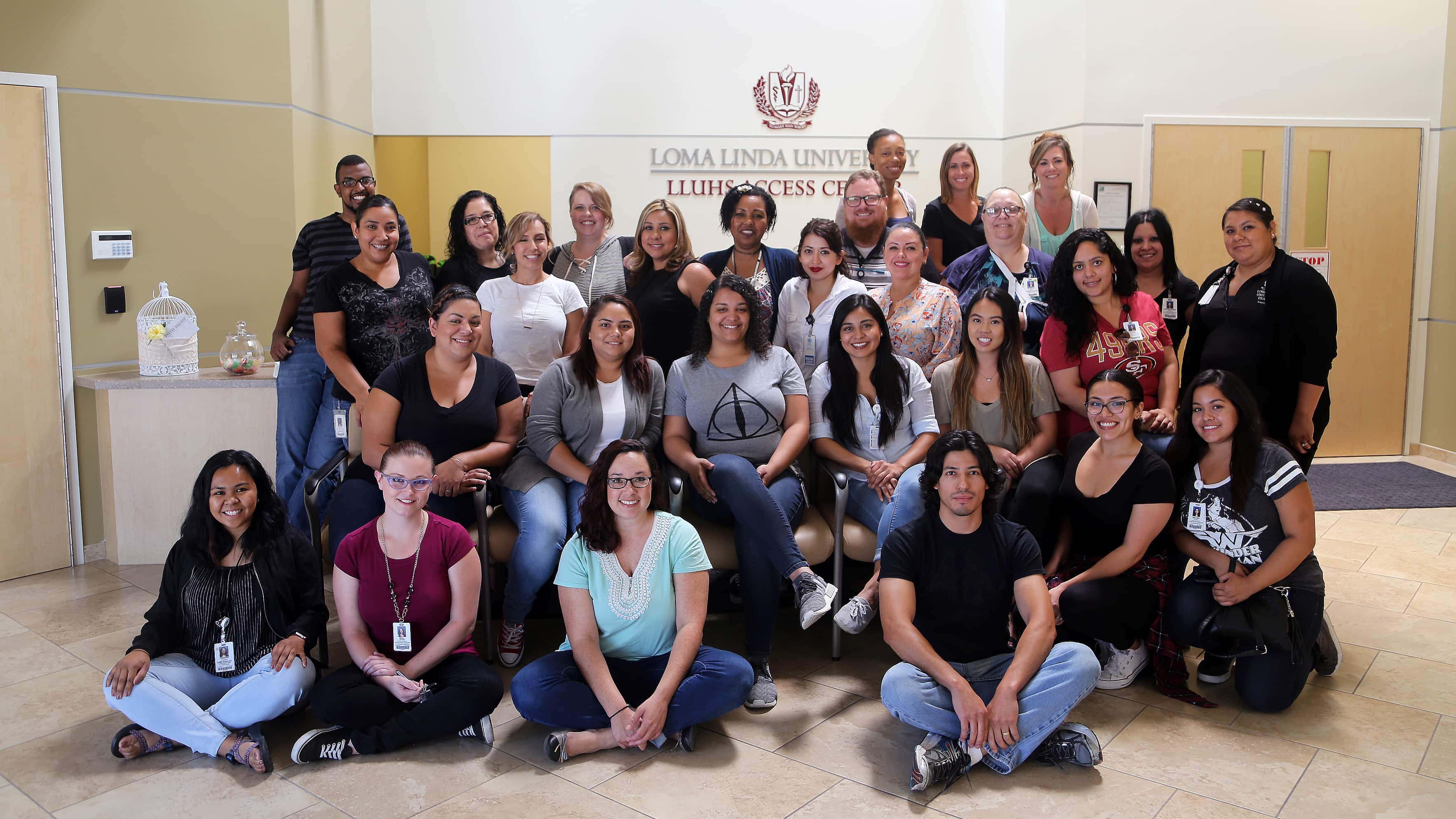 Loma Linda University Health Access Center employees are participating in Battle of the Steps, a 10-week competition designed to help them stay active. [Photo: Loma Linda University News]