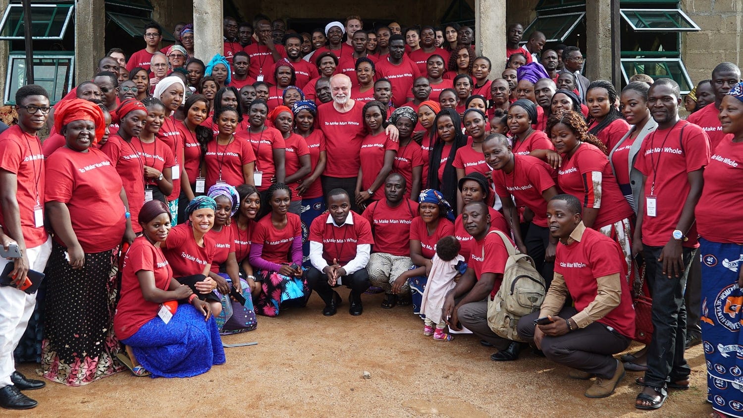 President of Loma Linda University Health Richard Hart, with some of the estimated 400 volunteers on the recent Nigeria mission trip. [Photo: Loma Linda University News]