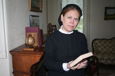 PORTRAYING ELLEN WHITE: Because of her resemblance to Ellen White, Rita portrayed the Adventist Church cofounder at numerous events. [Photo: Pat Wick]