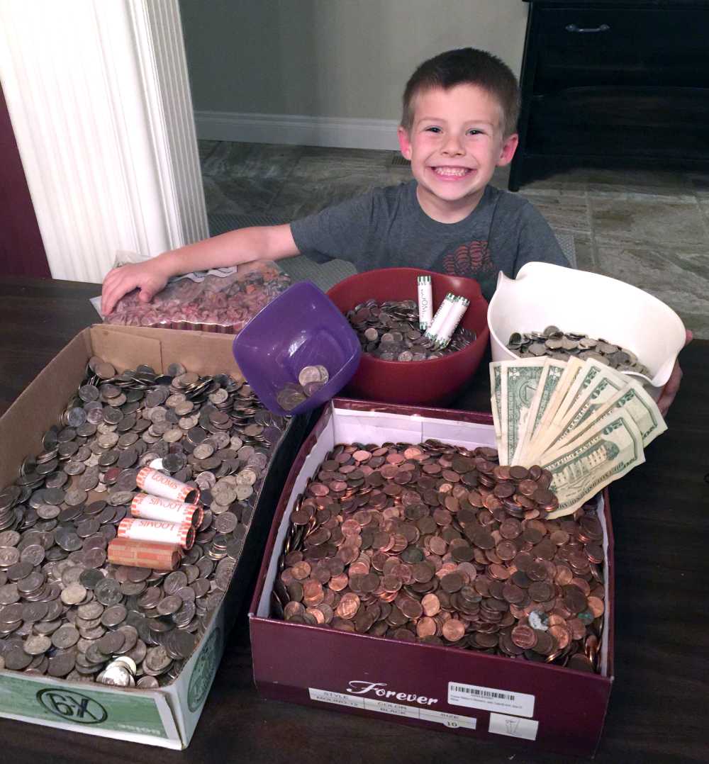 Brody Webb's initial $313 coin collection from family and friends turned into $2,015 in matched gifts at the school auction. The “Brody Matches” are continuing to add up.