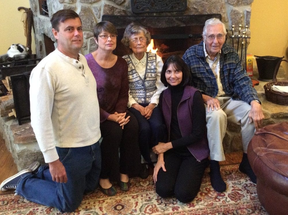 Francis and Mary Sue Wernick posing with their children, Robert, Brenda, center, and Carolyn, at Robert Wernick's home in Ooltewah, Tennessee, in November 2014. All photos courtesy of the Wernick family