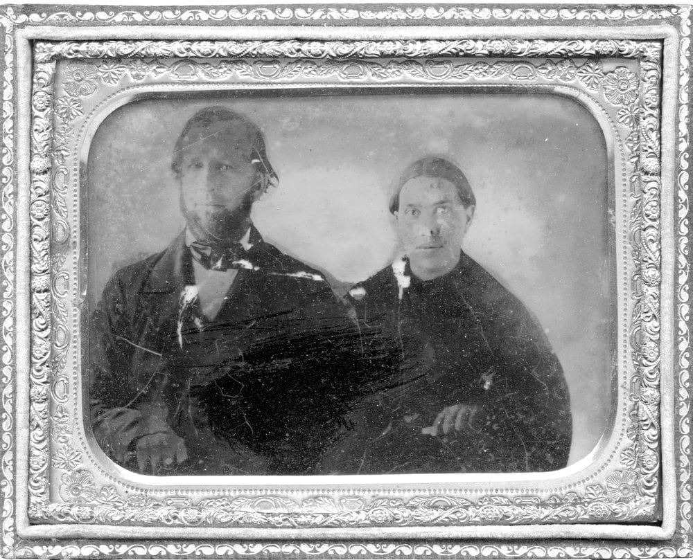 <strong>THE WHITES:</strong> The earliest known photo of James and Ellen White in 1857, 11 years after a marriage that had its roots in the Great Disappointment. Credit: Adventist Archives