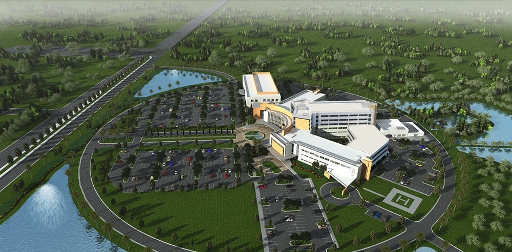 An artist's impression of the expanded Florida Hospital Wesley Chapel in Wesley Chapel, Florida. Photo: Florida Hospital