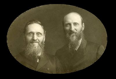 French-Canadian brothers Augustin C., left, and Daniel T. Bourdeau