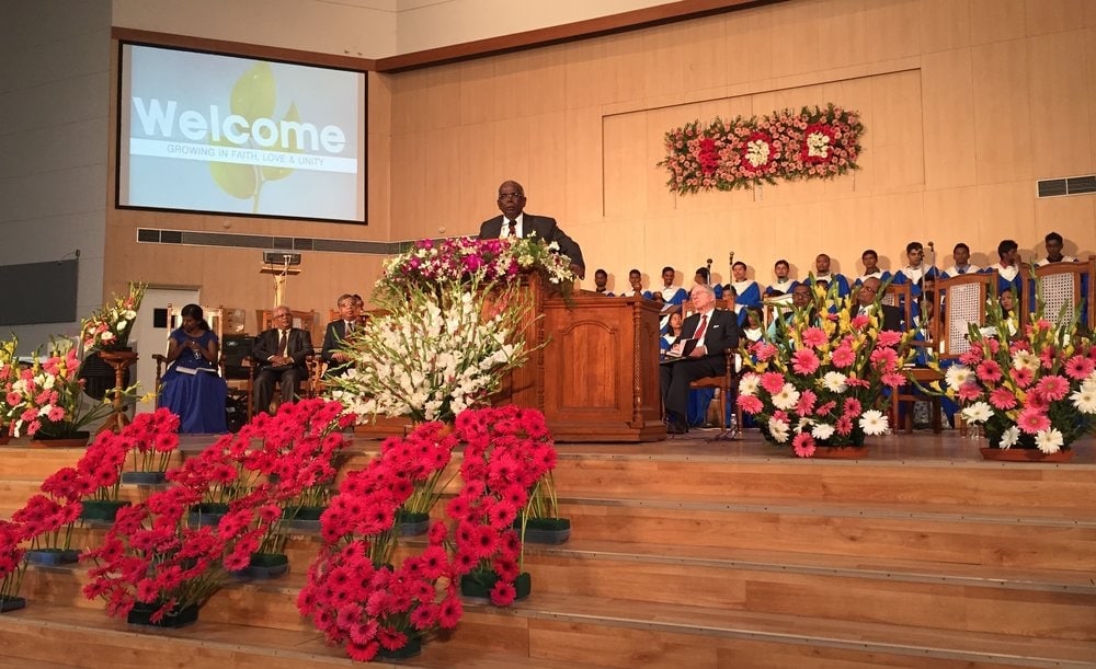 Spicer Adventist University president Justus Devadas, pictured during the celebrations, said the people of Pune have recognized the school as a “campus with a difference.”