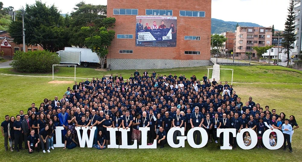 Hundreds attended the Adventist Professionals and University Students International Missionary Congress themed I Will Go Too 3.0, held in Medellin, Colombia, August 22-25, 2018. [Photo: Colombia Adventist University]
