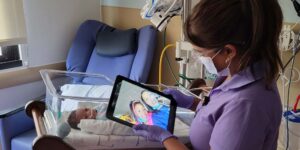 Virtual Visits Connect Loved Ones to Patients Young and Old