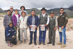 Bolivian VP Tours Geoscience Research Institute Dinosaur Site