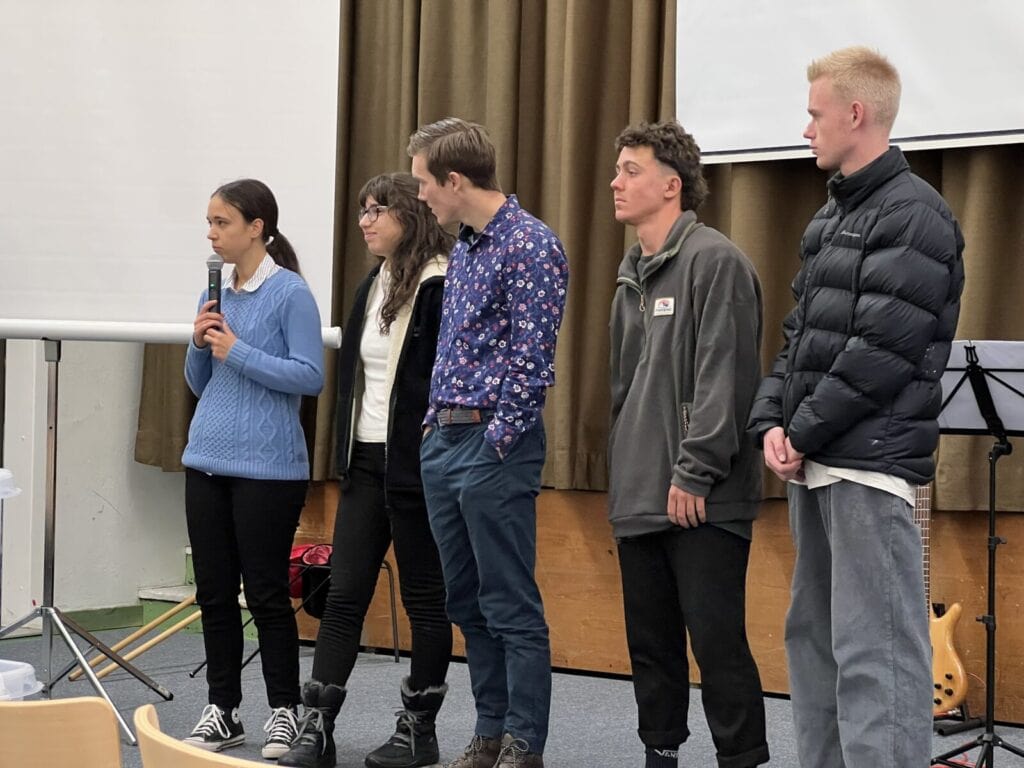Young people sharing testimonies at a local Finnish church 1024x768 1