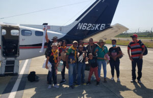 <strong>Ten-seater Plane Flies 72 Delegates to Pathfinder Camporee</strong>