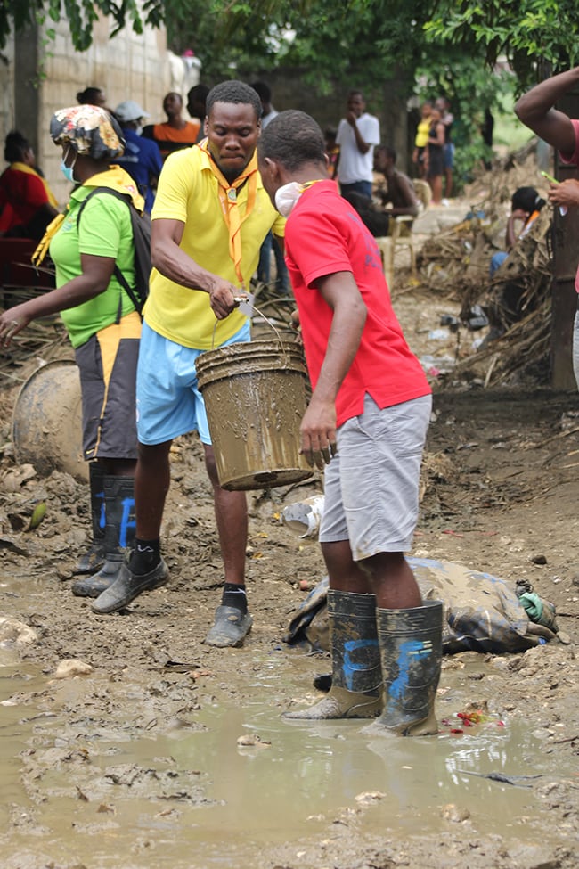 haiti leogane mud cleanup