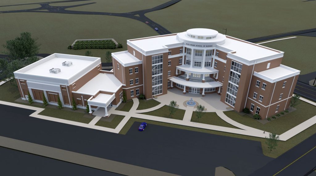 SAU New School of Business rendering back
